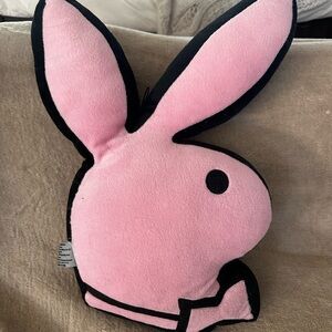 PLAYBOY Pink and Black Bunny Plush Bag
